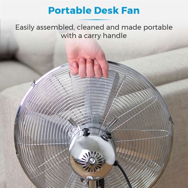 Tower 12" Metal Desk Fan